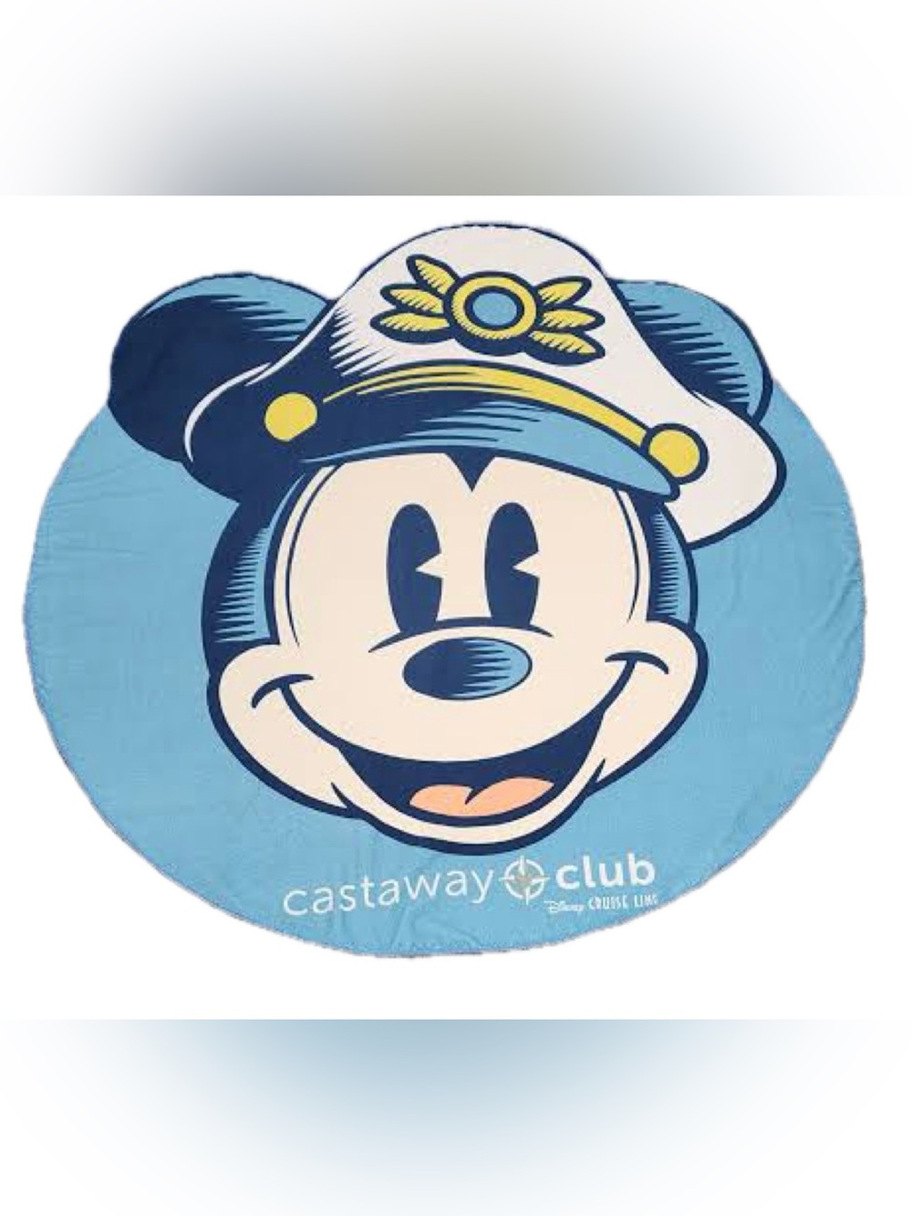 Disney Castaway Club Exclusive Mickey Mouse Sailor Beach Towel